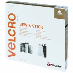 Auto-agrippant à coudre et à coller de la marque VELCRO® - Noir - 20mm x 10m