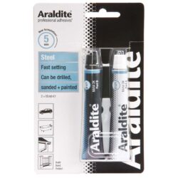 Colle Araldite bi-composant Steel - tubes de 15 ml x2