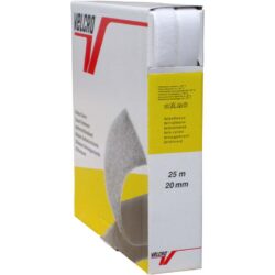 Auto-agrippant adhésif standard de la marque VELCRO® - Blanc - 20mm x 25m - boucle et crochet