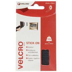 Auto-agrippant adhésif de marque VELCRO® standard - Blanc - 20mm x 0,5m - boucle et crochet