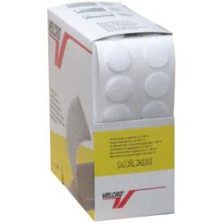 Pastilles auto-agrippantes VELCOIN® de marque VELCRO® Ø 19 mm - blanc - Boite de 200+200 - boucle et crochet