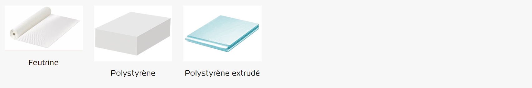 Liste des matériaux collable avec la colle stratogrip P475