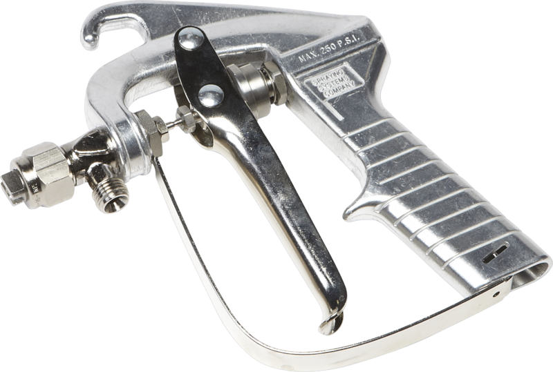 Pistolet d'application Stratogrip : jet précis, pas de nettoyage requis, ergonomique. Pression max 17 bars, adapté aux bonbonnes de colle Stratogrip.