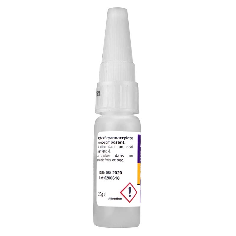 colle glue pour elastomere et plastiques ep1 en 20gr, photo du derrière du produit