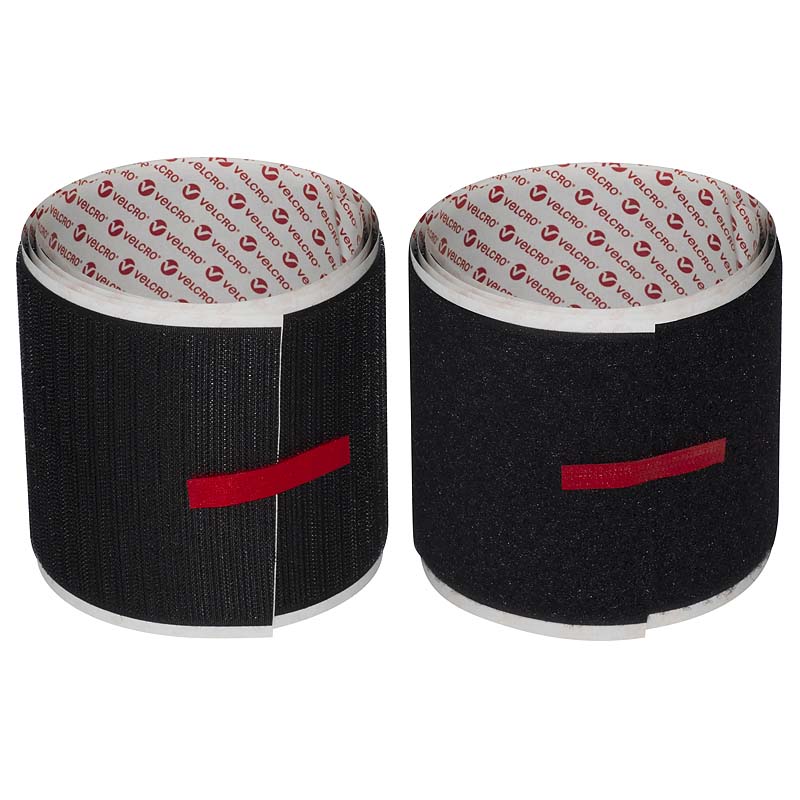 Auto-agrippant adhésif de marque VELCRO® standard – noir – 100mm x 1m –  crochet
